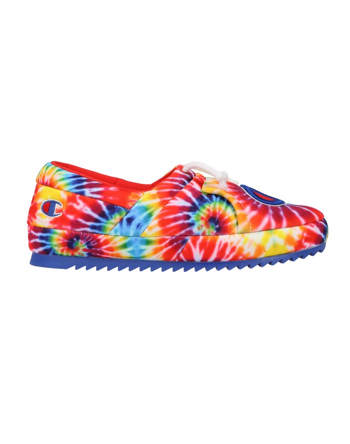 Champion University Tie-Dye Slippers Heren - Gekleurd - Belgie 8743HVKDY